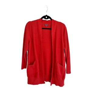 Vince Camuto plus size 1x coral red cartigan